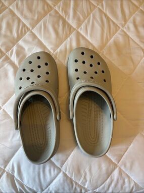 CROCS Kids Light Gray Classic Clogs
